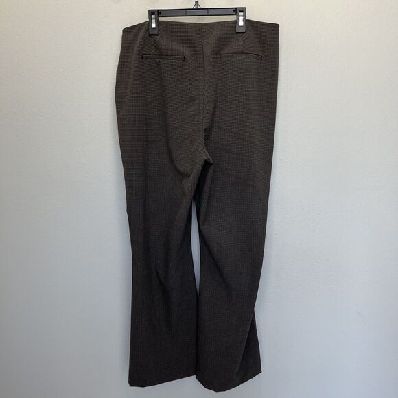 House of Harlow 1960 | Plaid Slit Trouser Work Pants Brown Size 12 Career EUC - Picture 5 of 7